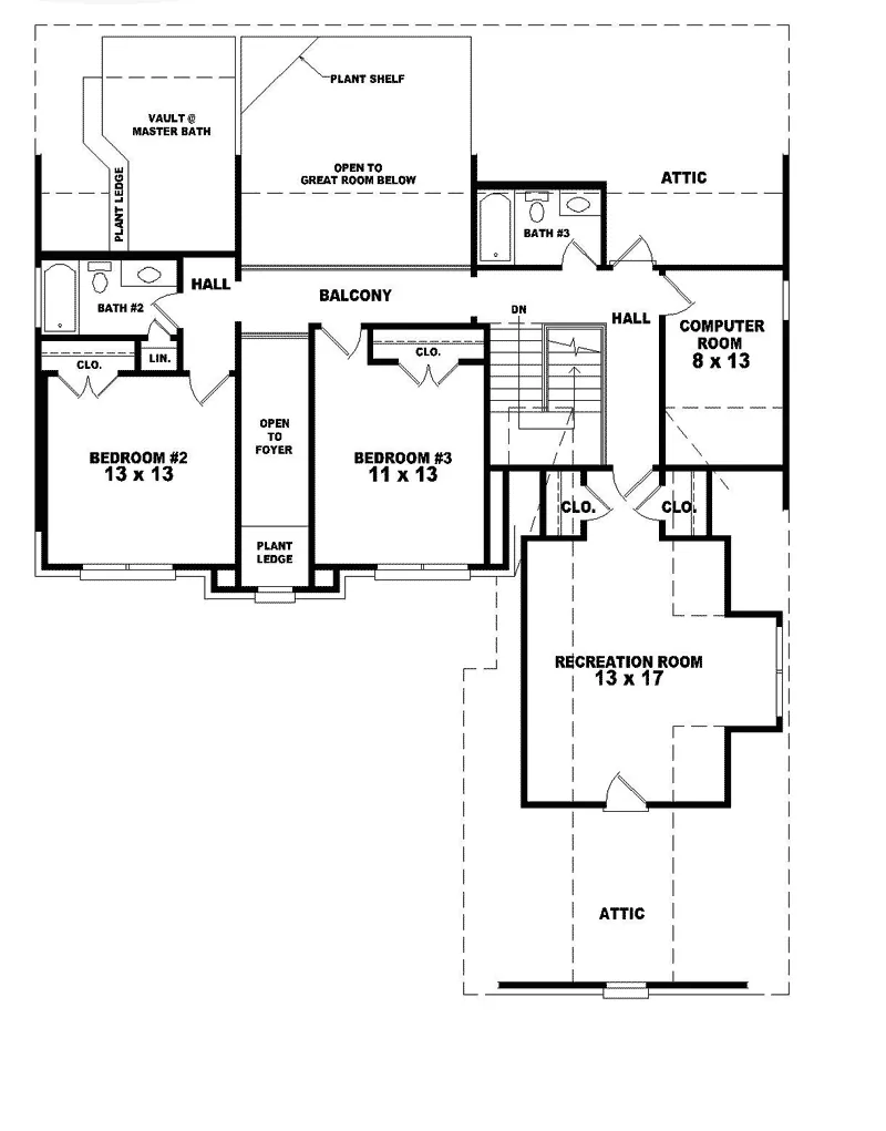 Luxury House Plan Second Floor - Greystone Terrace Two-Story Home 087D-0679 - Search House Plans and More