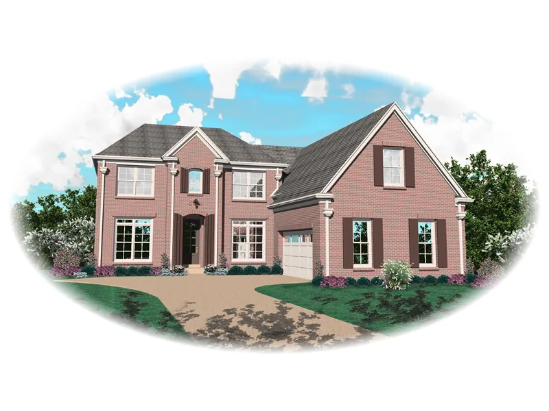 Country House Plan Front of Home - Greystone Terrace Two-Story Home 087D-0679 - Search House Plans and More