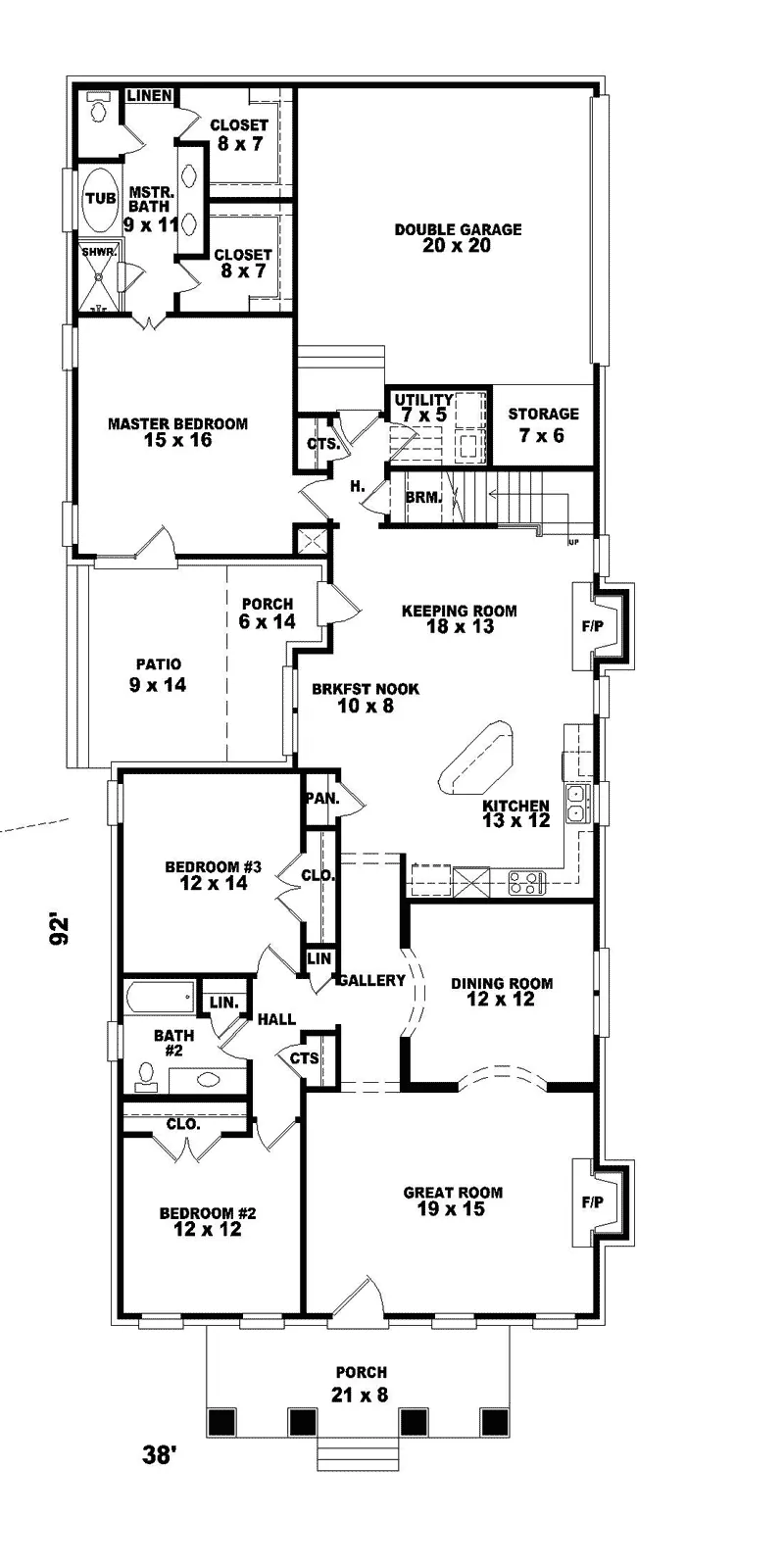 Luxury House Plan First Floor - Bella Clare Arts And Crafts Home 087D-0683 - Search House Plans and More