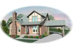 Craftsman House Plan Front of Home - Odegard Tudor Home 087D-0686 - Shop House Plans and More