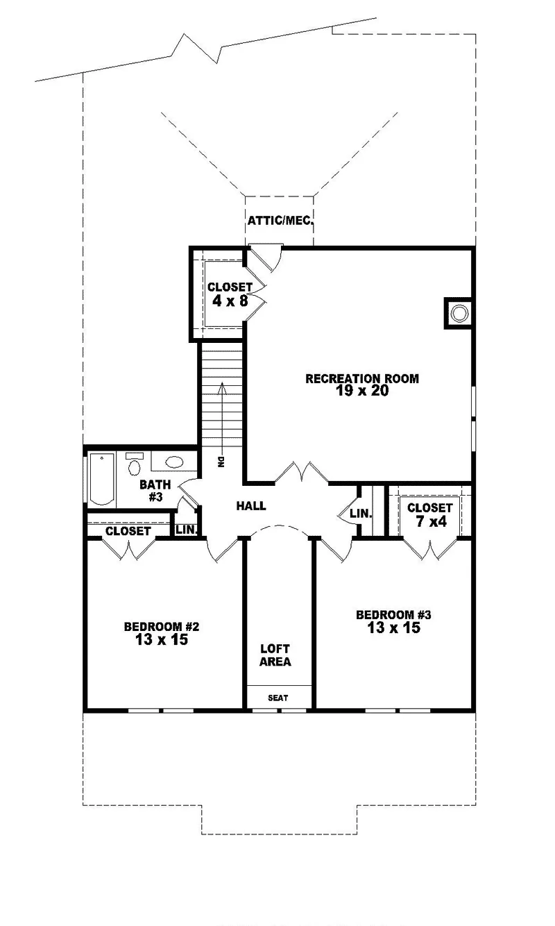 Luxury House Plan Second Floor - Kilgore Park Prairie Style Home 087D-0689 - Search House Plans and More