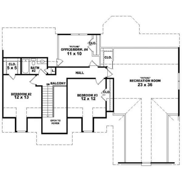 Country House Plan Second Floor - Avondale Trail Country Home 087D-0695 - Search House Plans and More