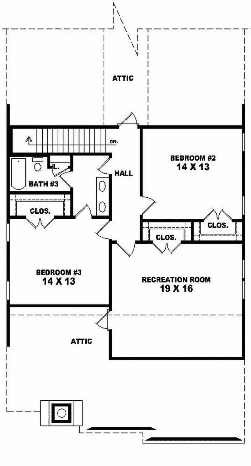 English Cottage House Plan Second Floor - Apollo Hill Tudor Cottage Home 087D-0699 - Search House Plans and More