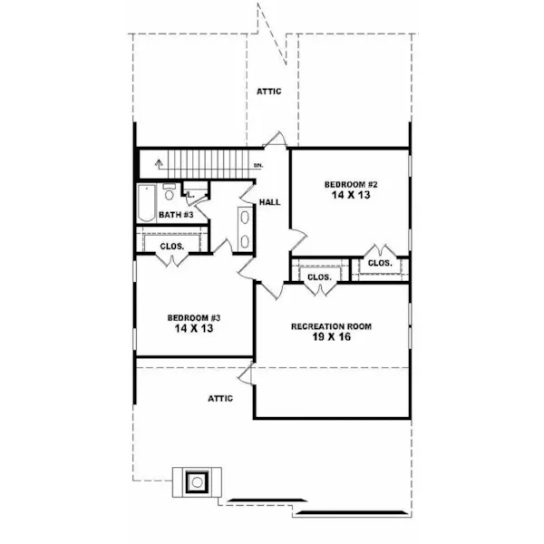 Country House Plan Second Floor - Apollo Hill Tudor Cottage Home 087D-0699 - Search House Plans and More