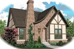 Cabin & Cottage House Plan Front of Home - Apollo Hill Tudor Cottage Home 087D-0699 - Search House Plans and More