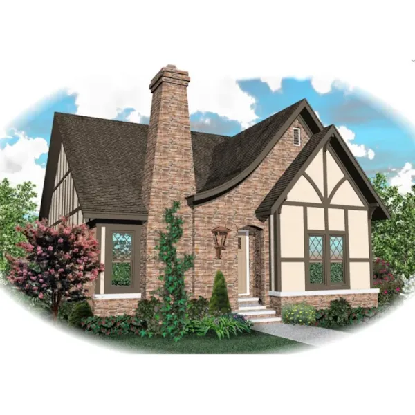 Country House Plan Front of Home - Apollo Hill Tudor Cottage Home 087D-0699 - Search House Plans and More