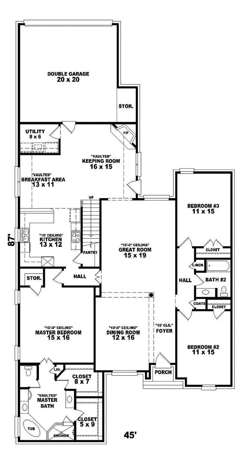 Luxury House Plan First Floor - Huffington Luxury Home 087D-0706 - Search House Plans and More
