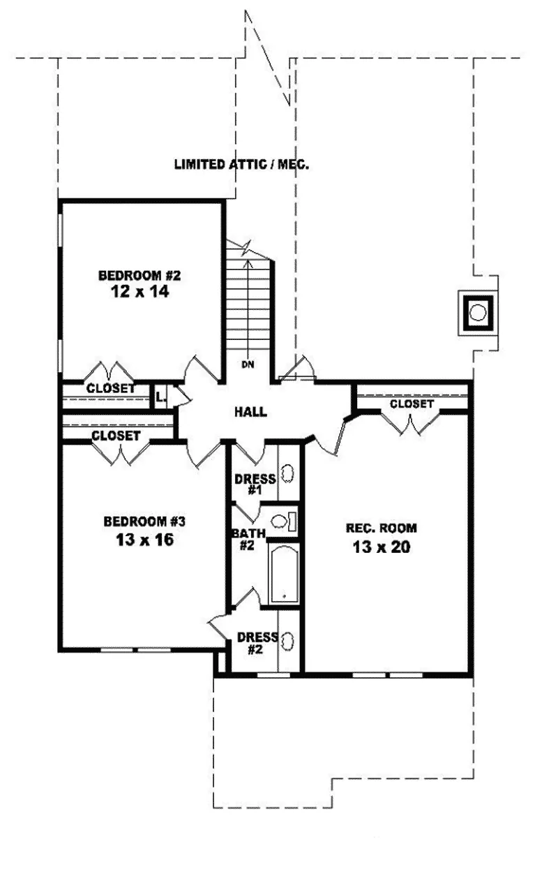 Country House Plan Second Floor - Lorient Bay Luxury Coastal Home 087D-0723 - Shop House Plans and More