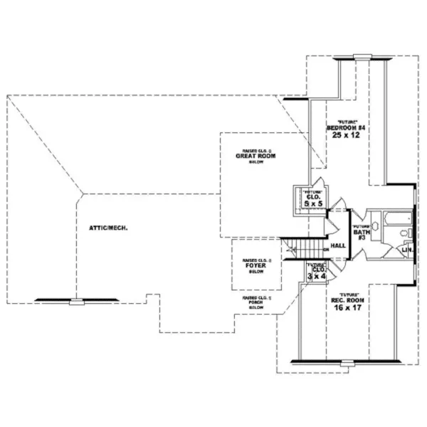 Southern House Plan Second Floor - Laclede Meadows Southern Home 087D-0724 - Shop House Plans and More