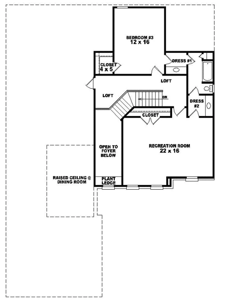 Traditional House Plan Second Floor - Nottingham Southern Luxury Home 087D-0737 - Shop House Plans and More