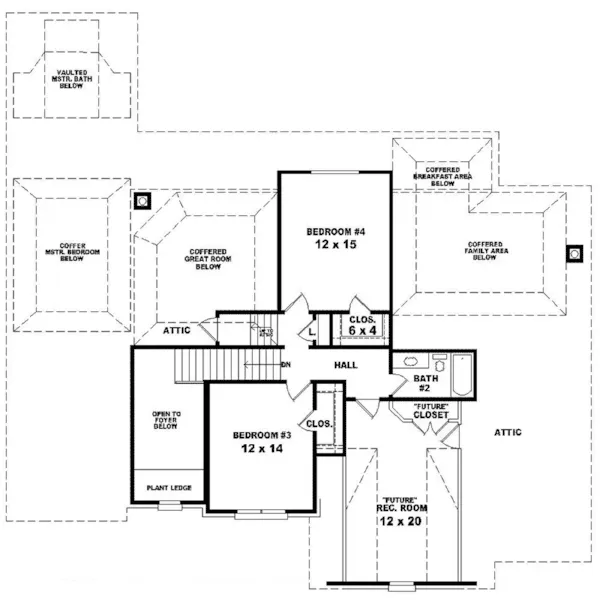 Country House Plan Second Floor - Cydonia Traditional Home 087D-0742 - Search House Plans and More