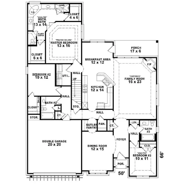 Country House Plan First Floor - Valence European Home 087D-0746 - Shop House Plans and More