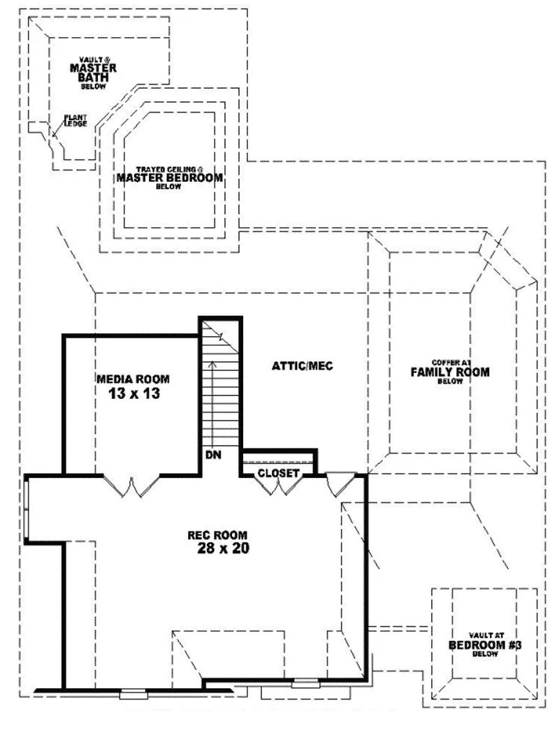 Country House Plan Second Floor - Valence European Home 087D-0746 - Shop House Plans and More
