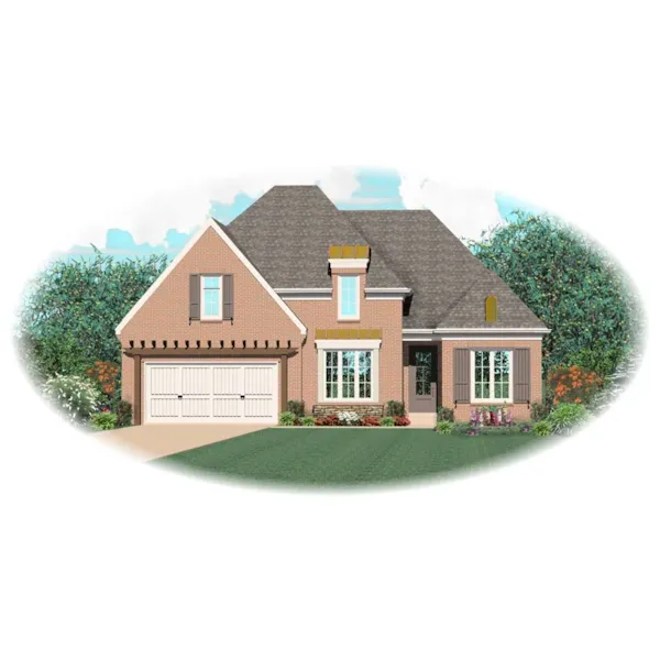 Country House Plan Front of Home - Valence European Home 087D-0746 - Shop House Plans and More