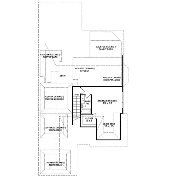 Country House Plan Second Floor - Harper Luxury Home 087D-0756 - Search House Plans and More