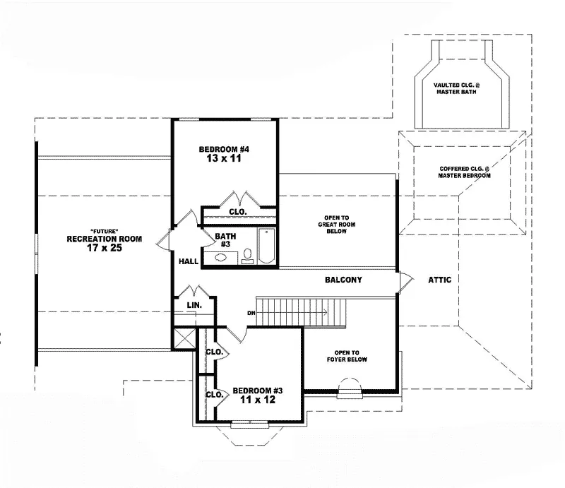 European House Plan Second Floor - Parma Mill European Home 087D-0761 - Shop House Plans and More