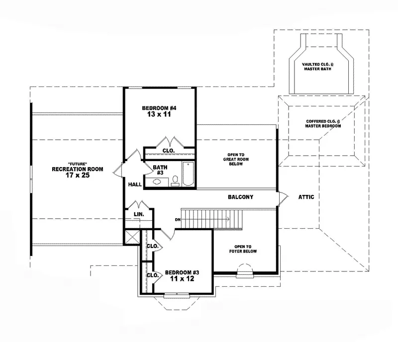 European House Plan Second Floor - Parkfield Terrace Brick Home 087D-0762 - Shop House Plans and More