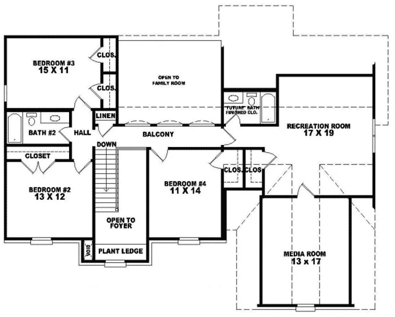 Luxury House Plan Second Floor - Georgian Trail Colonial Home 087D-0763 - Search House Plans and More