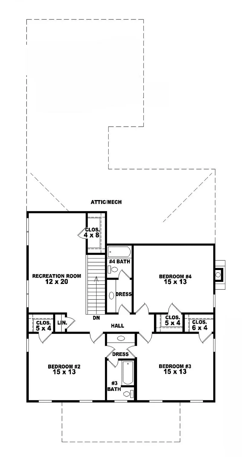 Country House Plan Second Floor - Yielden Prairie Craftsman Home 087D-0767 - Shop House Plans and More