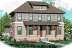 Colonial House Plan Front of Home - Yielden Prairie Craftsman Home 087D-0767 - Shop House Plans and More