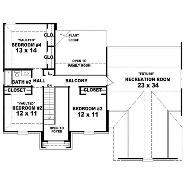 European House Plan Second Floor - Warson Place Georgian Home 087D-0776 - Shop House Plans and More