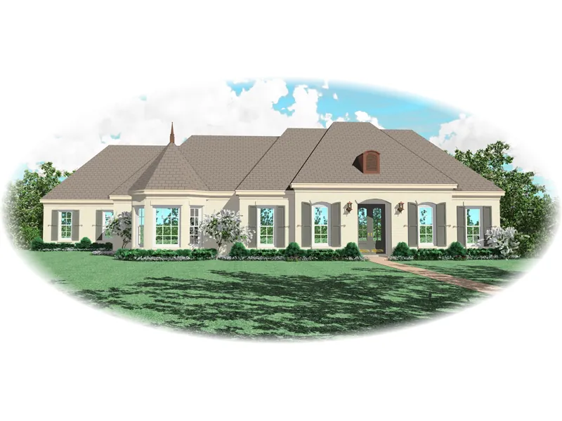 European House Plan Front of Home - 087D-0778 - Shop House Plans and More