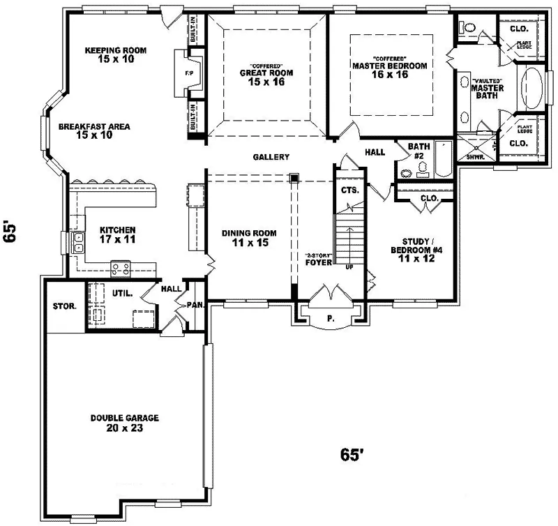 Traditional House Plan First Floor - Heidelburg Luxury European Home 087D-0779 - Search House Plans and More
