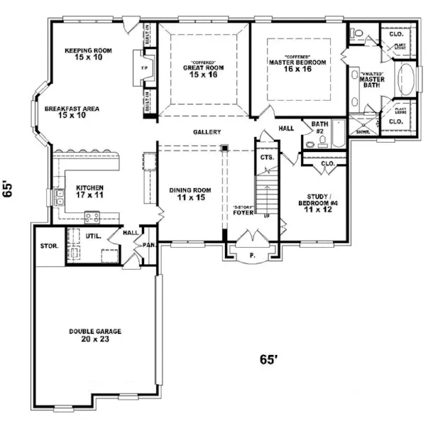 Country House Plan First Floor - Heidelburg Luxury European Home 087D-0779 - Search House Plans and More