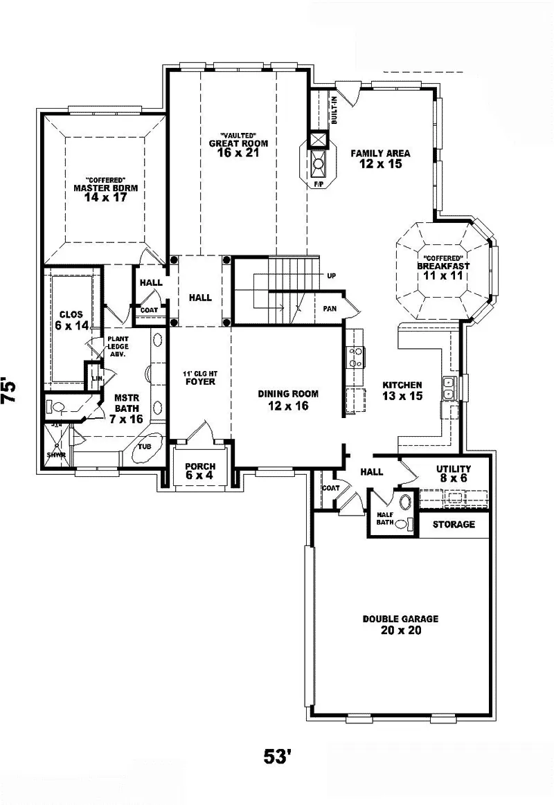 Luxury House Plan First Floor - Spotforth European Home 087D-0794 - Shop House Plans and More