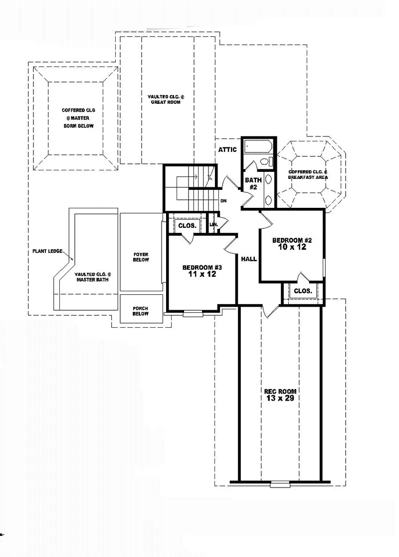 Country House Plan Second Floor - Spotforth European Home 087D-0794 - Shop House Plans and More