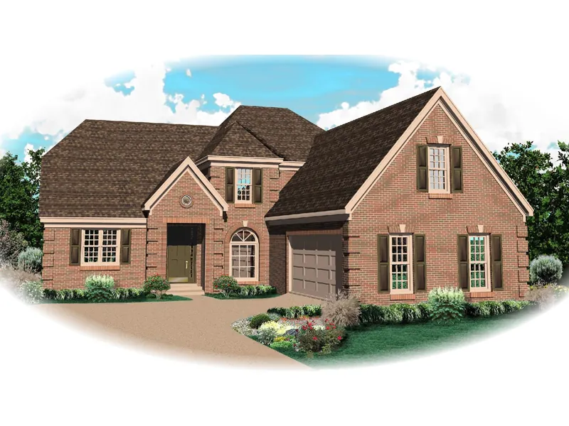 Luxury House Plan Front of Home - Spotforth European Home 087D-0794 - Shop House Plans and More