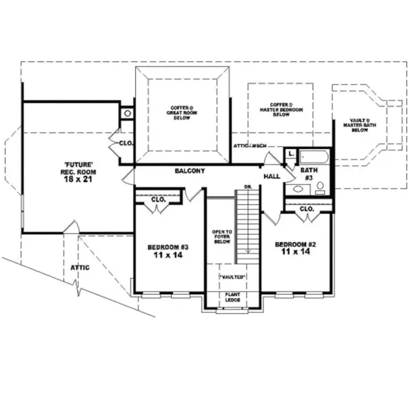 Country House Plan Second Floor - Weidmann Estate Georgian Home 087D-0799 - Shop House Plans and More