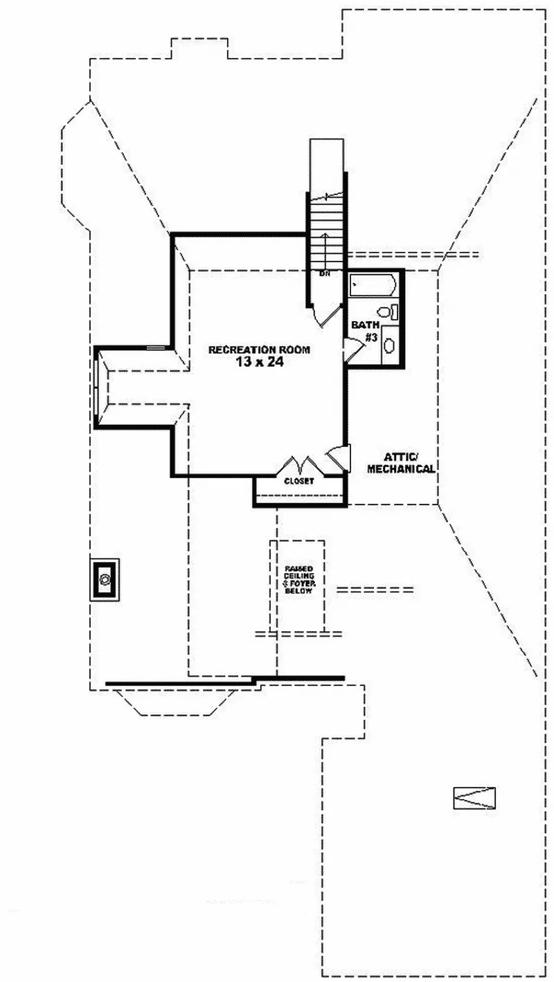 Country House Plan Second Floor - Wheatbridge European Home 087D-0800 - Shop House Plans and More