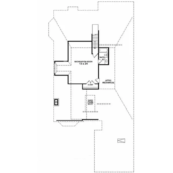 Victorian House Plan Second Floor - Wheatbridge European Home 087D-0800 - Shop House Plans and More