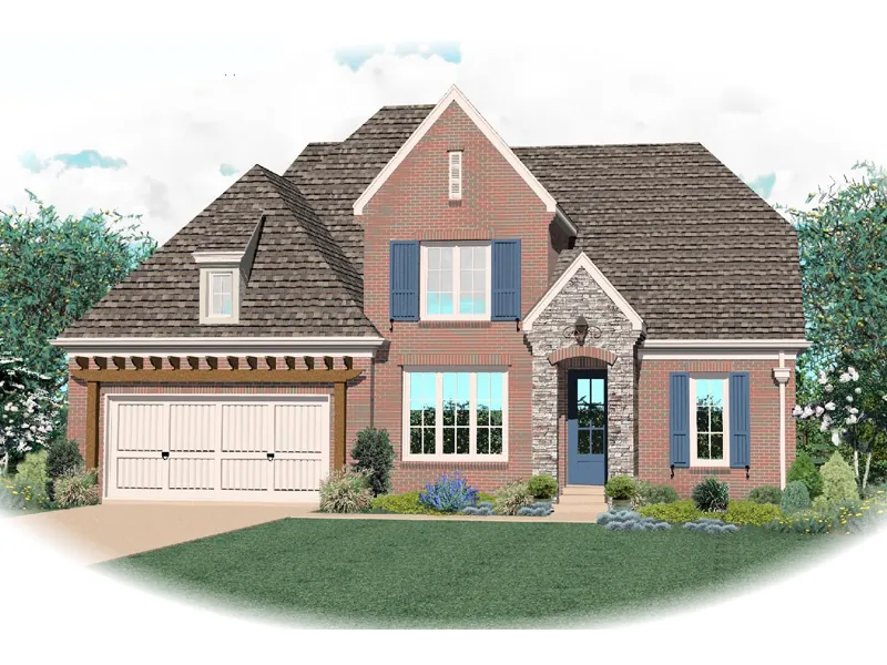 Southern House Plan Front of Home - Kimberly Traditional Home 087D-0811 - Search House Plans and More