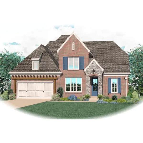 Craftsman House Plan Front of Home - Kimberly Traditional Home 087D-0811 - Search House Plans and More