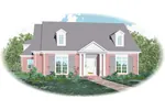 Country House Plan Front of Home - Brussells Traditional Home 087D-0816 - Search House Plans and More