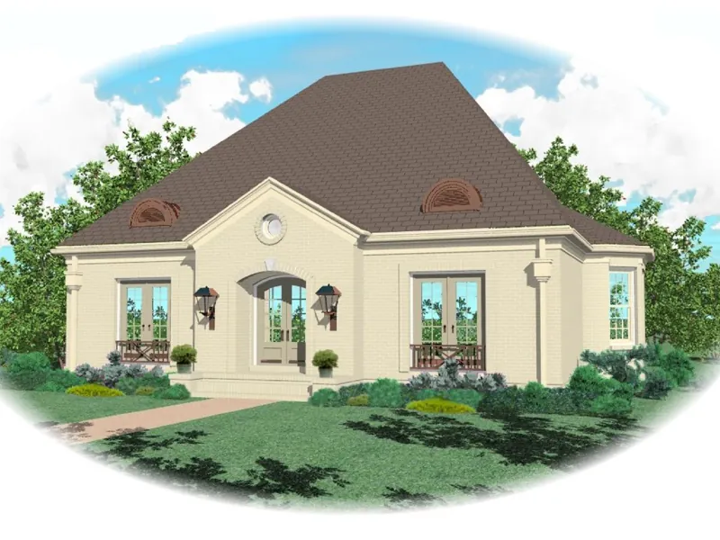 Country House Plan Front of Home - Elmtree Modern Home 087D-0818 - Search House Plans and More