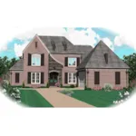 Southern House Plan Front of Home - Higgins European Home 087D-0819 - Search House Plans and More