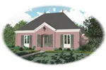 European House Plan Front of Home - Chevell European Home 087D-0824 - Search House Plans and More