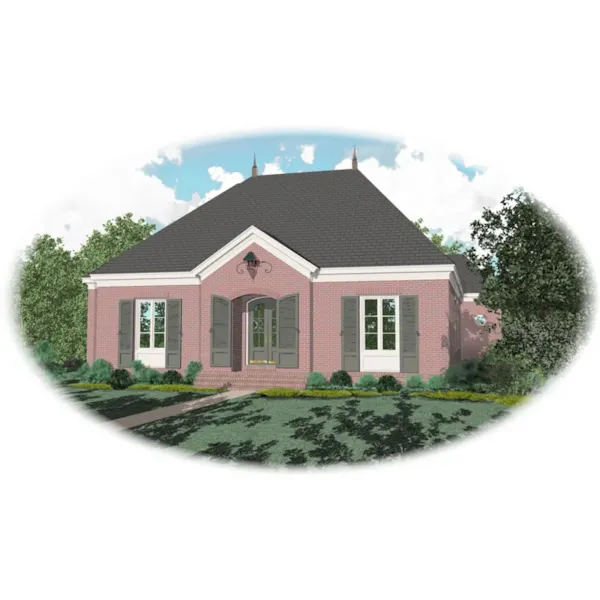 Country House Plan Front of Home - Chevell European Home 087D-0824 - Search House Plans and More