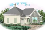 Traditional House Plan Front of Home - Bloomquist European Home 087D-0825 - Search House Plans and More
