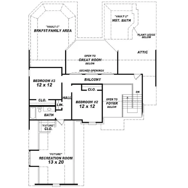 European House Plan Second Floor - Malinmor Traditional Home 087D-0830 - Shop House Plans and More