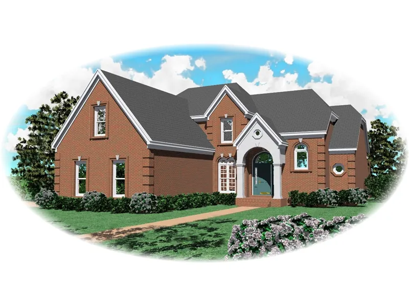 Southern House Plan Front of Home - Malinmor Traditional Home 087D-0830 - Shop House Plans and More