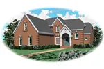 Traditional House Plan Front of Home - Malinmor Traditional Home 087D-0830 - Shop House Plans and More