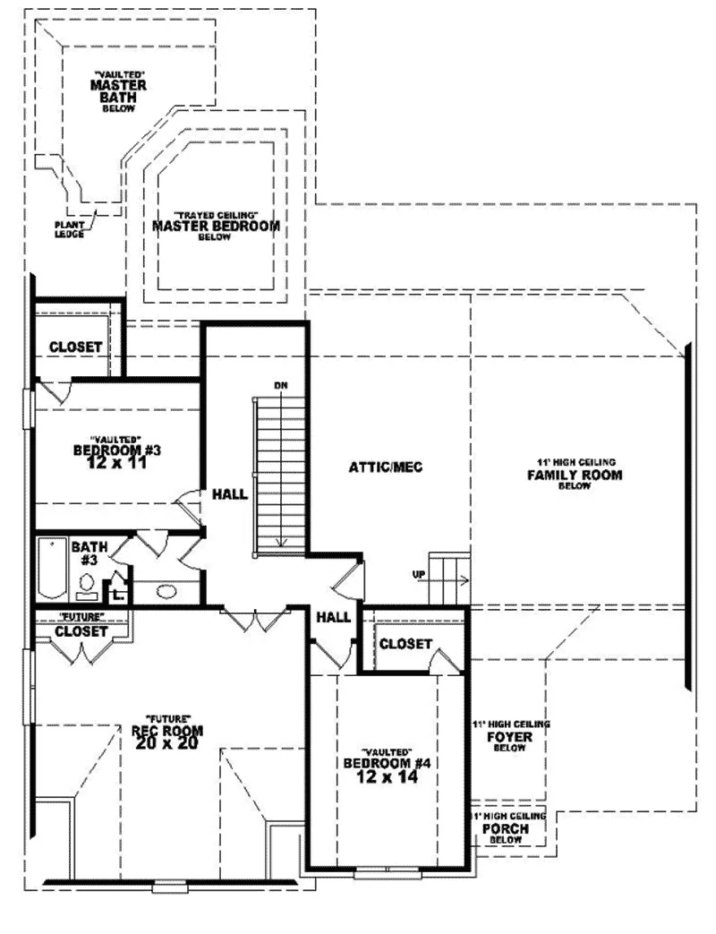 Arts & Crafts House Plan Second Floor - Parkside Acres European Home 087D-0833 - Shop House Plans and More