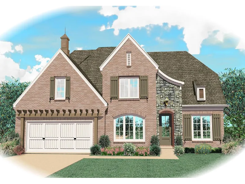 Country House Plan Front of Home - Parkside Acres European Home 087D-0833 - Shop House Plans and More