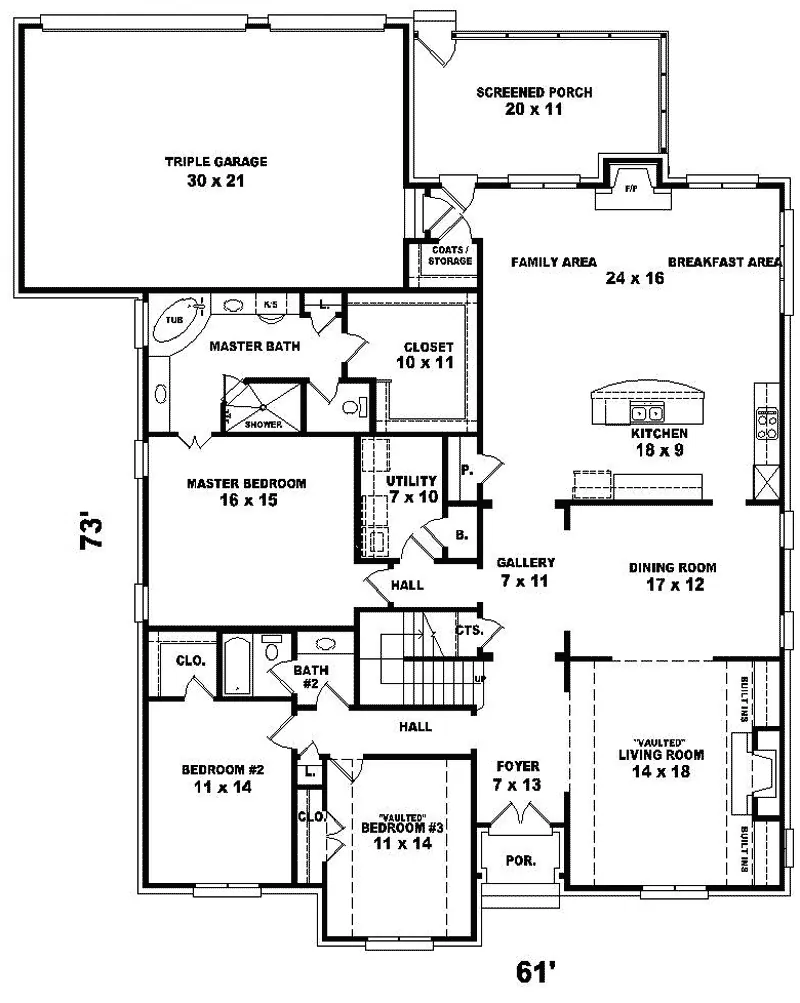Traditional House Plan First Floor - Locksley Manor European Home 087D-0838 - Shop House Plans and More