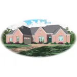 Traditional House Plan Front of Home - Chamberry Traditional Home 087D-0840 - Search House Plans and More