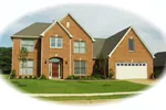 Colonial House Plan Front of Home - Nixon Place Traditional Home 087D-0845 - Shop House Plans and More